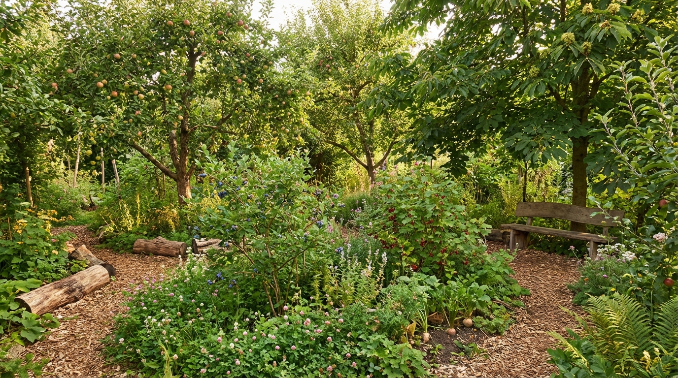 Jedlý les v české zahradě: Kompletní průvodce založením vlastního food forestu