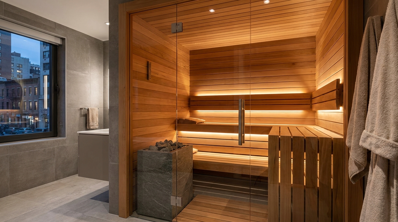 Sauna v bytě: Od plánování po realizace domácí wellness oázy