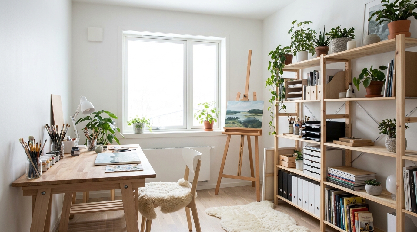 Atelier nemusí být luxus: Tvůrčí prostor v každém bytě