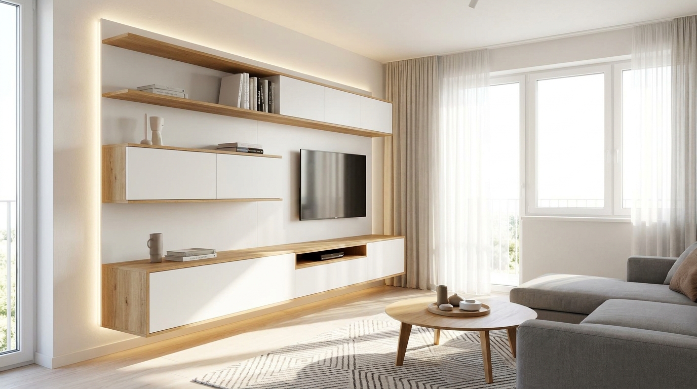 Moderní obývací stěny: Kompletní průvodce designem a funkcí pro současné bydlení