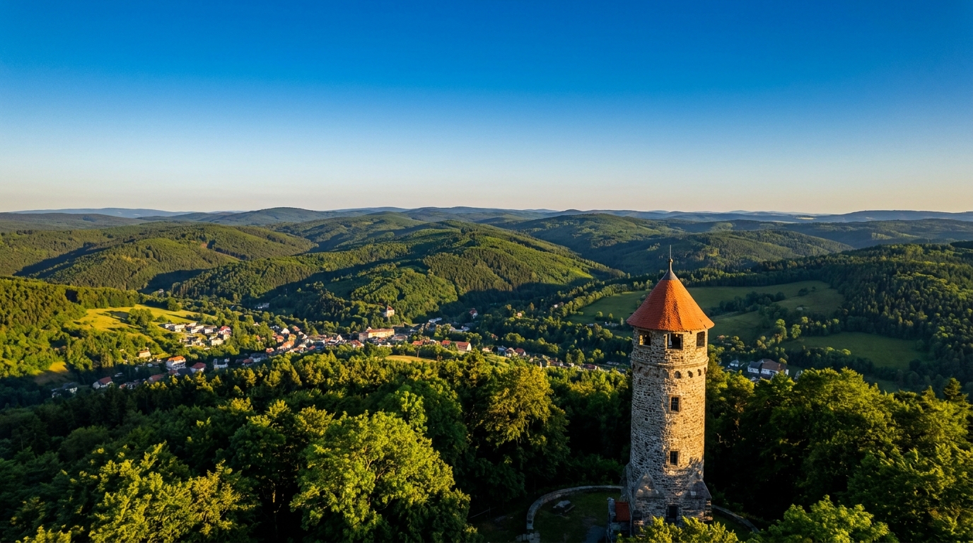 Komáří hůrka: Nejstarší rozhledna Krušných hor s výhledy až ke Krkonoším