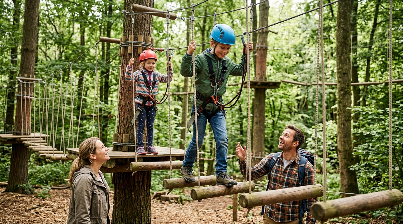Nejlepší lanová centra pro děti v Česku: Kde si užijí adrenalin i rodiče